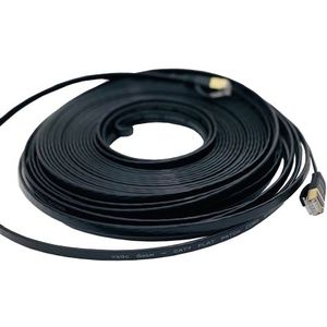 CAT7 Patchkabel Netzwerkkabel schwarz 3m flach