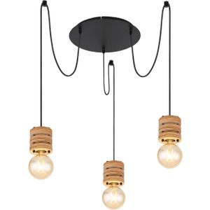 Lighting - ANGELINE - Hängeleuchte Metall schwarz matt, 3x E27