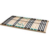 7-Zonen Lattenrost DRÖMSON 28 Federleisten Kopfteil verstellbar 90 x 200 cm