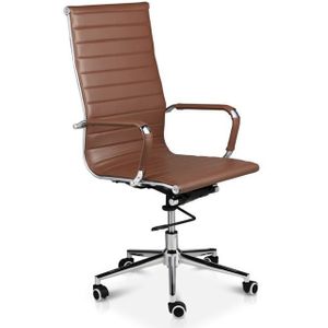 Lifa Living - Bürostuhl Brisbane Cognac PU-Leder