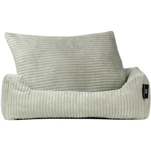 Rohrschneider Tierbett Cordstoff breit in beige,grau oder taupe