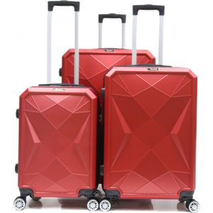 Reisekoffer ABS-03 Koffer 3-teilig Hartschale Trolley Set Kofferset Handgepäck Gepäck Reisetasche