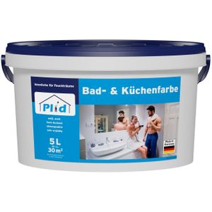 Premium Bad & Küchenfarbe Badfarbe Küchenfarbe Feuchtraumfarbe Weiß