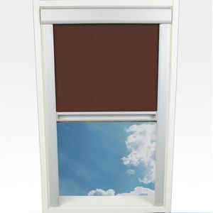 Dachfensterrollo Verdunklung, 94 x 61,3 cm (Höhe x Breite), braun/silber