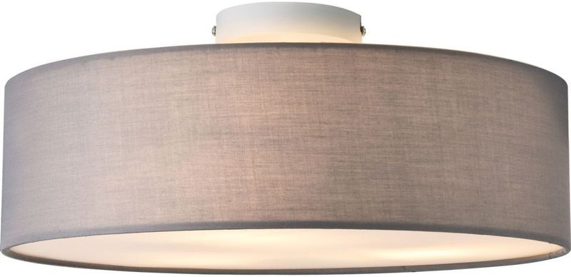 Deckenleuchte Omaha 3x E27 ø45x12 cm Organza Grau