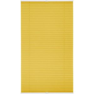 Plissee Klemmfix, ohne Bohren, verspannt - Gelb, 100 cm x 130 cm (B x L)