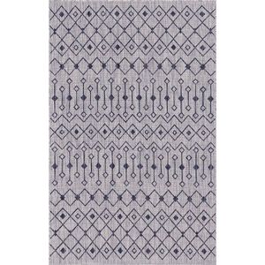 Teppich ""Outdoor Crosses"" Rechteckig Hellgrau CA10266