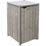 Hide Mülltonnenbox und Aufbewahrungsbox 240 Liter natur grau 1-fach