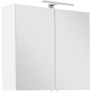 Spiegelschrank VIVA 75 weiss inkl. LED-Lampe EEK: F