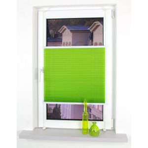 Klemmfix-Plissee verspannt, 150 x 80 cm, Apple Green