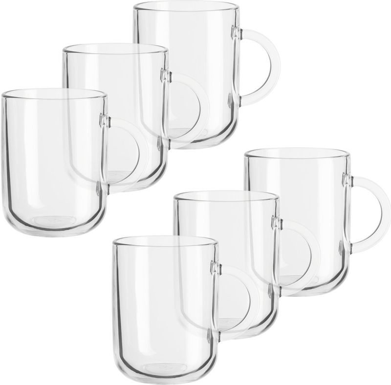 Serie Iconic, Glasbecher 33 cl mit Henkel, 6er Set