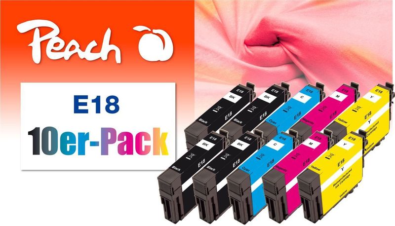 10er-Pack Tintenpatronen ersetzt Epson No. 18