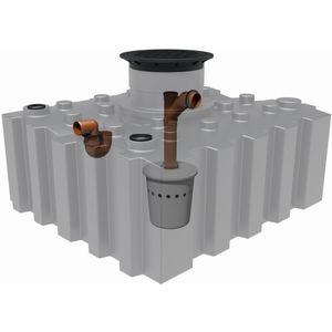 Regenwasser-Flachtank 3.000 l mit Biovitor