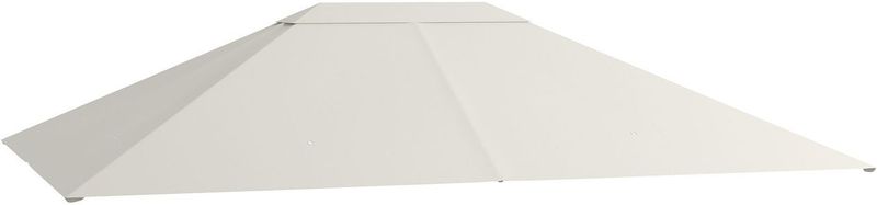 Ersatzdach für Garten 3,97 x 2,97 m Pavilliondach mit UV-Schutz Creme