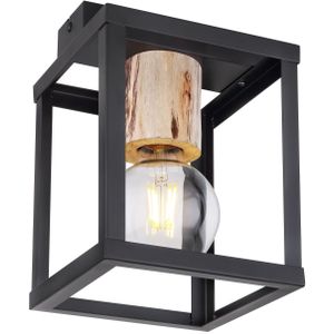 Lighting - HAGAR - Deckenleuchte Metall schwarz matt, 1x E27