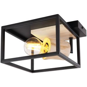 Lighting - HAGAR - Deckenleuchte Metall schwarz matt, 1x E27