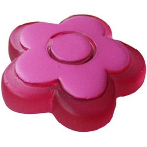 Dekomagnet Magnet Kühlschrankmagnet Pinnwandmagnet, Ø 30 mm, Blume rot-rosa, 1 Stück