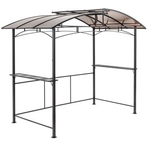 Grillpavillon aus Aluminium, ca. 165 x 275 x 235 cm - Anthrazit