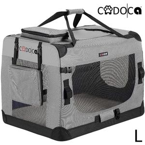 Hundetransportbox Grau L 70x52x52cm