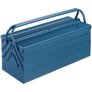 monzana® Stahl Werkzeugkoffer Blau 53x20x20cm