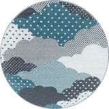 Teppich, BAMBI 0820, BLUE, 160 x 160 cm
