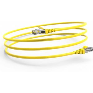 ICAT6-02TS RJ45 Cat6 UTP Ethernetkabel LAN-Kabel Gelb 2 Meter