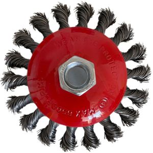 Kegelbürsten Drahtbürste 100mm Bürste gezopft Winkelschleifer Flex 24x
