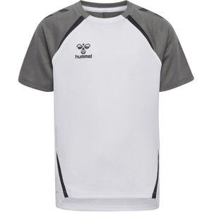 Hummel - Lead 2.0 Jersey - T-shirt - Wit/Steel Gray - 116