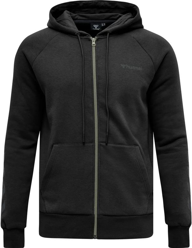 Hummel - hmlISAM - Hoodie - Zwart - Fleece - Volledige Ritssluiting