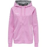 Hummel - HMLGO - Hoodie - Zwart - Katoen/Polyester, Rits, Trekkoord, Sportieve Chevrons