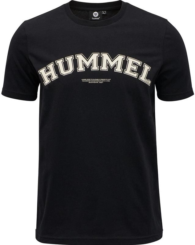 Hummel - hmlVARSITY T-shirt - Wit - 100% Biologisch Katoen
