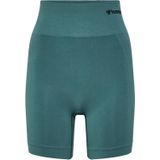 Hummel - TIF - Dames Kuitlaarzen - Zwart - Stretch Stof - Gebreid met Logo en Visgraatmotief