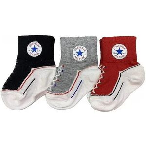Converse - CHUCK INFANT TODDLER QUARTER Sportsokken - Zwart - 3 Paar