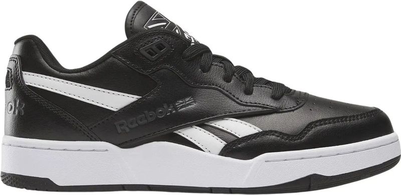 Reebok - BB 4000 II - Kindertrainers - Zwart - Leren Bovenwerk