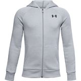 Under Armour - Rival - Jongenshoodie - Full Zip - Lichtgewicht Katoenmix Fleece