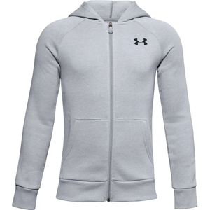 Under Armour - Rival - Jongenshoodie - Full Zip - Lichtgewicht Katoenmix Fleece