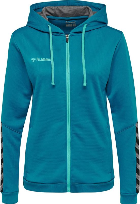 Hummel - hmlAUTHENTIC POLY ZIP HOODIE WOMAN - Hoodie - Gestructureerd Polyester - Dames