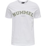 Hummel - hmlvarsity - T-shirt - Wit - Biologisch Katoen