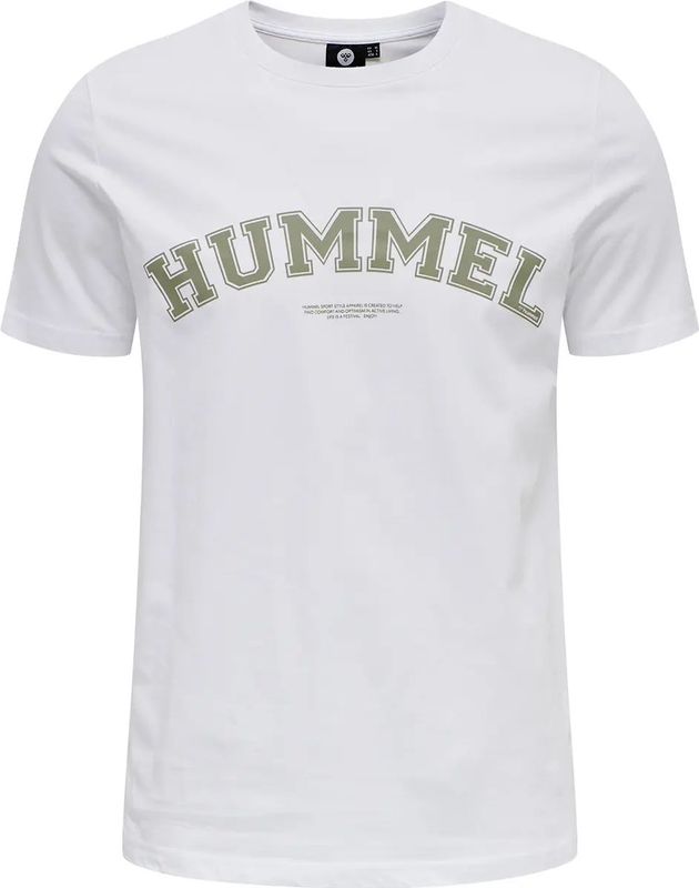 Hummel - hmlvarsity - T-shirt - Wit - Biologisch Katoen