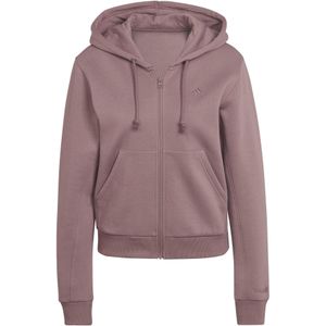 Dames fleece sweater met capuchon en rits adidas ALL SZN