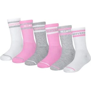 Converse - Sportsokken - Pink - 97% Polyester 3% Elastaan - 6 Paar