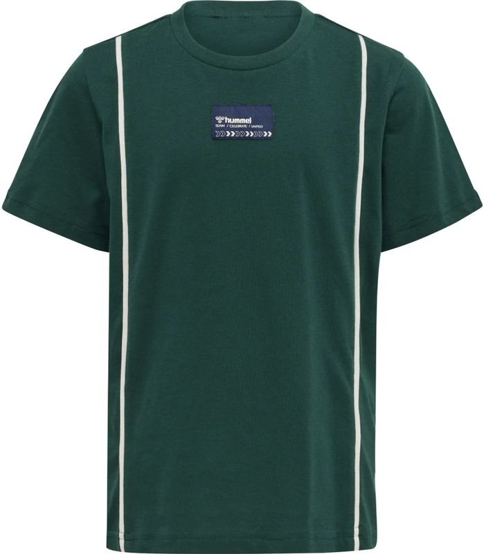 Shirt - Jersey - Ronde Hals - Color-Blocking - Kwartmouw - Normale Pasvorm