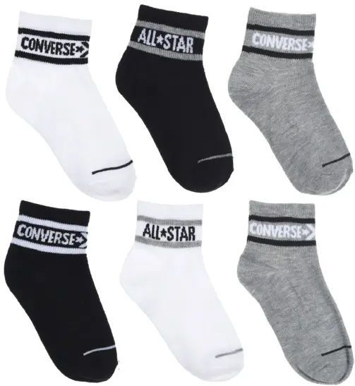 Converse - CHN Basic Wordmark - Enkelsokken - Set van 6
