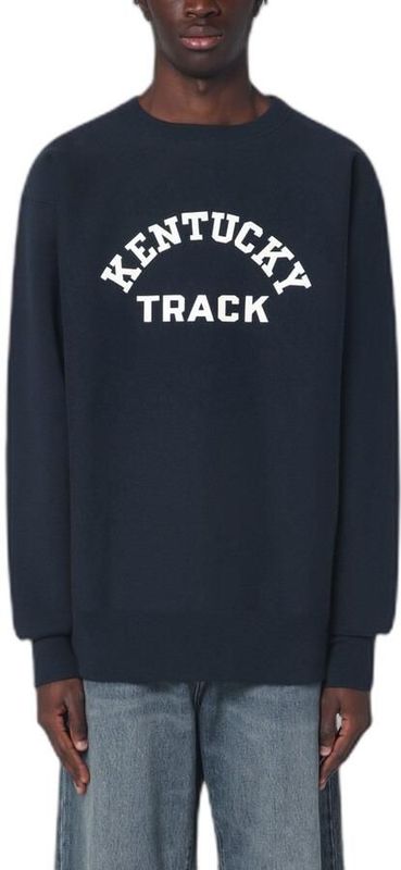 Champion - Sweatshirt - Marineblauw - Lange Mouwen - Ruime Pasvorm