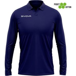 Givova - Effen Poloshirt - Katoen - Unisex - Lange Mouwen - Diverse Kleuren