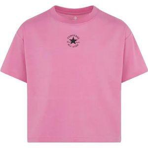 Converse - CNVG Chuck Patch Boxy - T-shirt - Zwart - Katoen