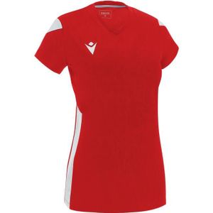 Macron - Oxygen Shirt - Rood / Wit - Korte Mouw - Dames