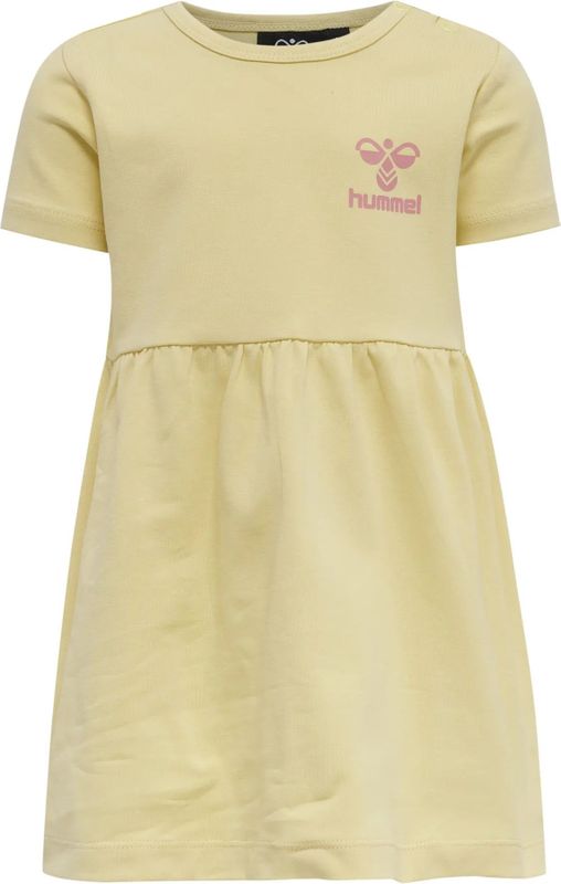 Hummel - Iris Dress - Kinderjurk - Italian Straw - Korte Mouwen - ca. 6 maanden