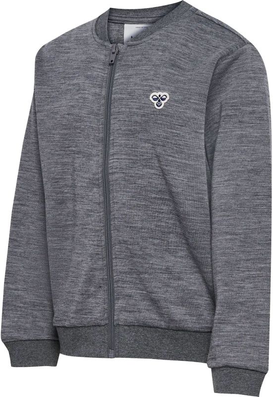 Hummel - Sweatvest - Grijs - Merino Wol - Lange Mouw