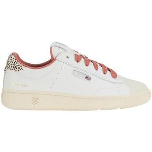 K-Swiss Slammklub CC - Tennisschoenen - Wit - Leer - Rubberen Buitenzool